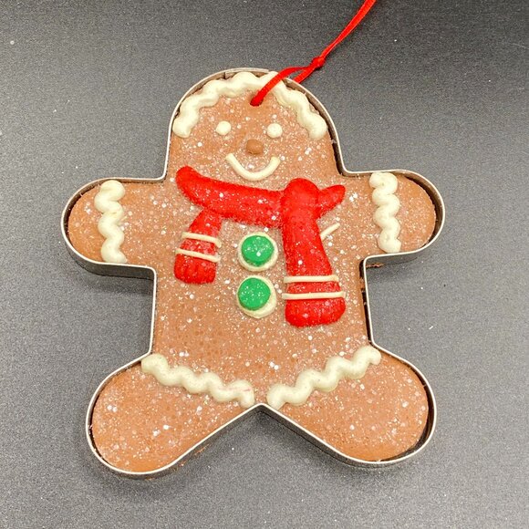 Gingerbread Boy Cookie Cutter Christmas Tree Ornament 4" Holiday Seasonal Decor - Picture 1 of 11